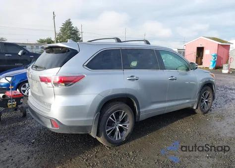 2016 Toyota Highlander Xle V6 from USA, damaged, VIN 5TDJKRFH9GS291492